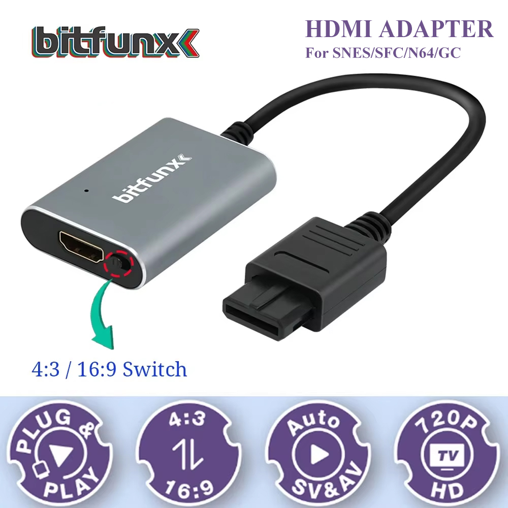 Adaptador Bitfunx 720P Svideo/ - Gaming Console Tv reseña y precio