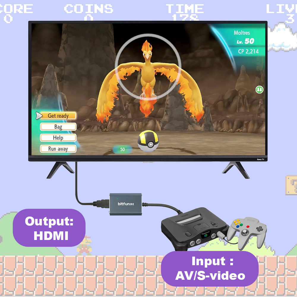 Adaptador Bitfunx 720P Svideo/ - Gaming Console Tv reseña y precio