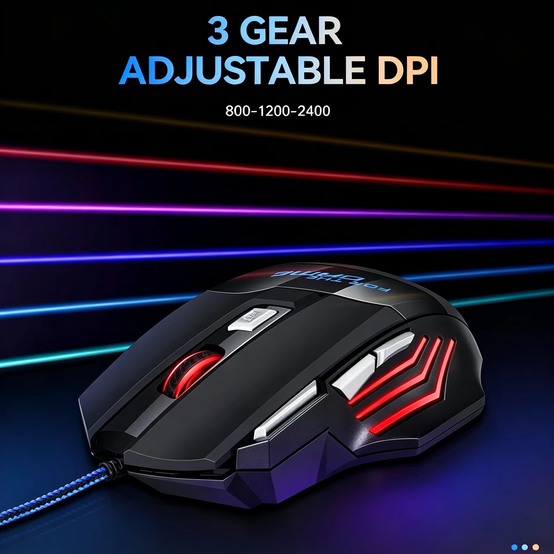 Ratón para juegos con cable, r - Gaming Console Buttons reseña y precio